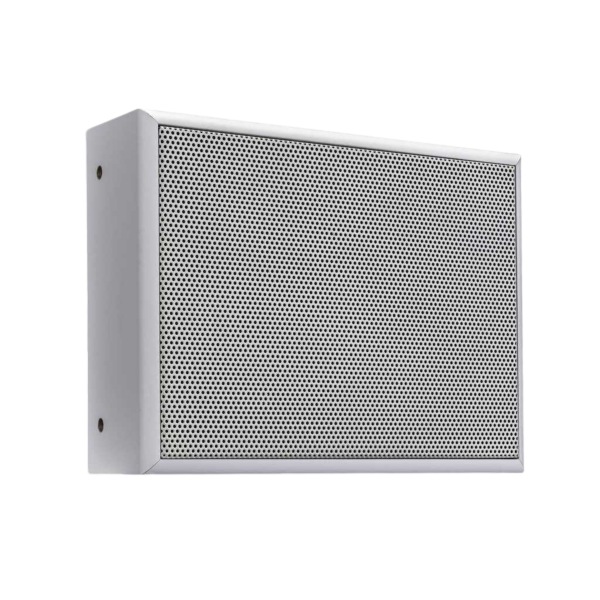 Biamp Commercial Loudspeakers EN-SMS6T6-W 6.5-inch, surface mount, high efficiency, full range speaker; multi-tap 100V transformer (1.5-3-6 watts); EN54-24 certified