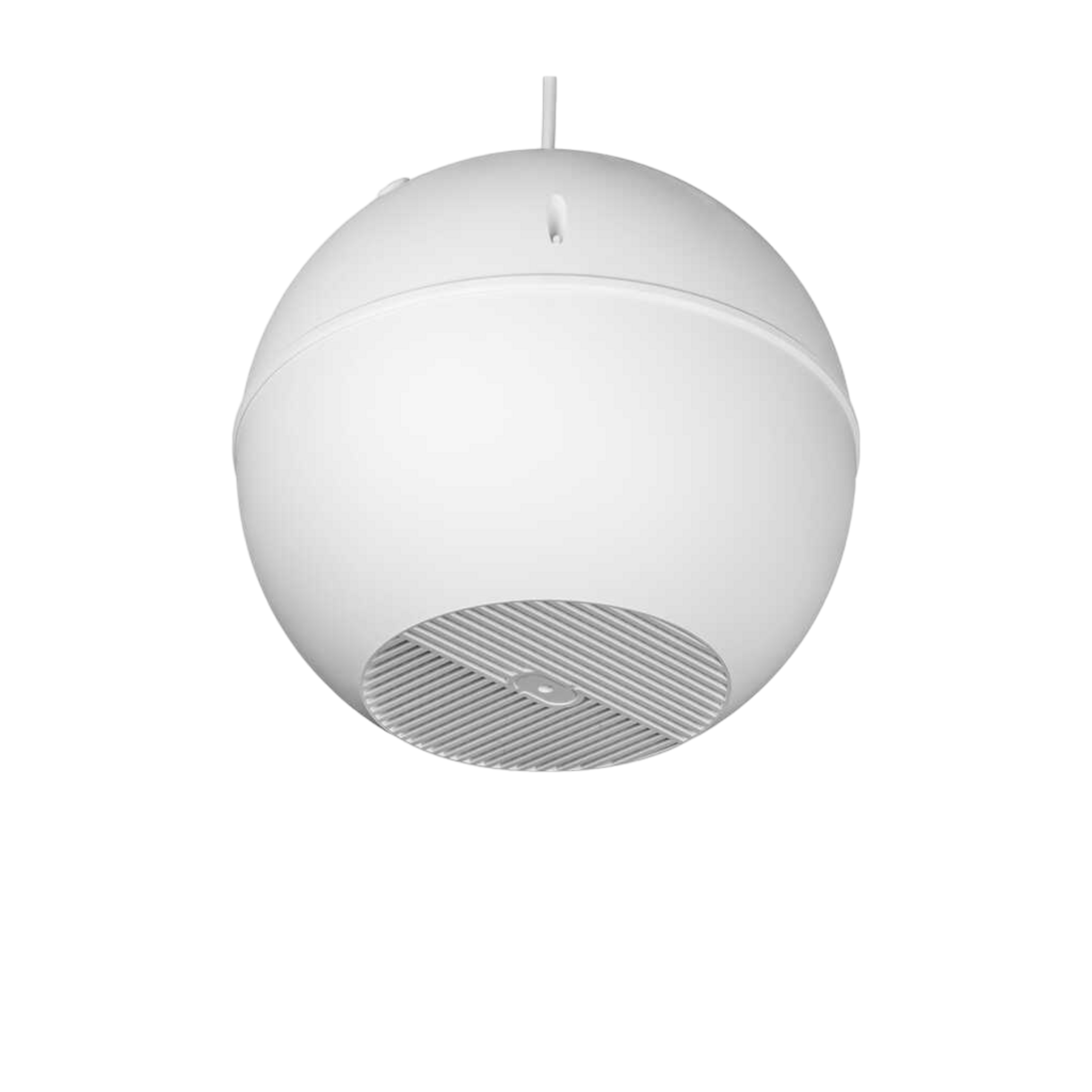 en-sph6t20-w-1600x1600_1600_12319_master Biamp Commercial Loudspeakers EN-SPH6T20-W 6.5-inch sphere, high efficiency, full range loudspeaker; multi-tap 100V transformer (2.5-5-10-15-20 watts); power selector switch to 8 ohms; EN54-24 certified; white - obrazek 1