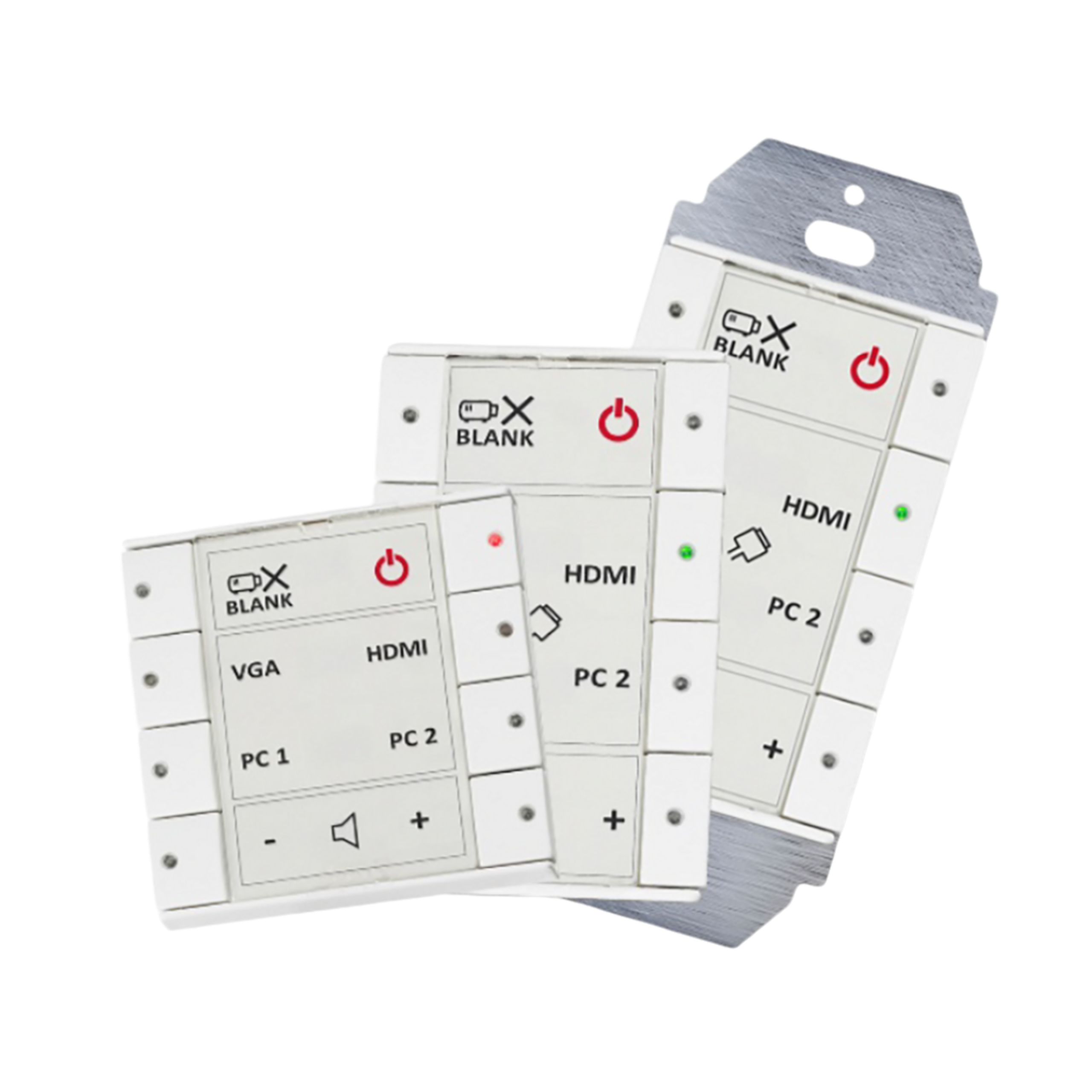 impera-echo-front_12293_master Biamp Impera Echo 8DKW White 8-button control key pad with 1 bidirectional RS-232 port, 1 unidirectional RS-232 port, 3 GPIO; DK, white - Image 1