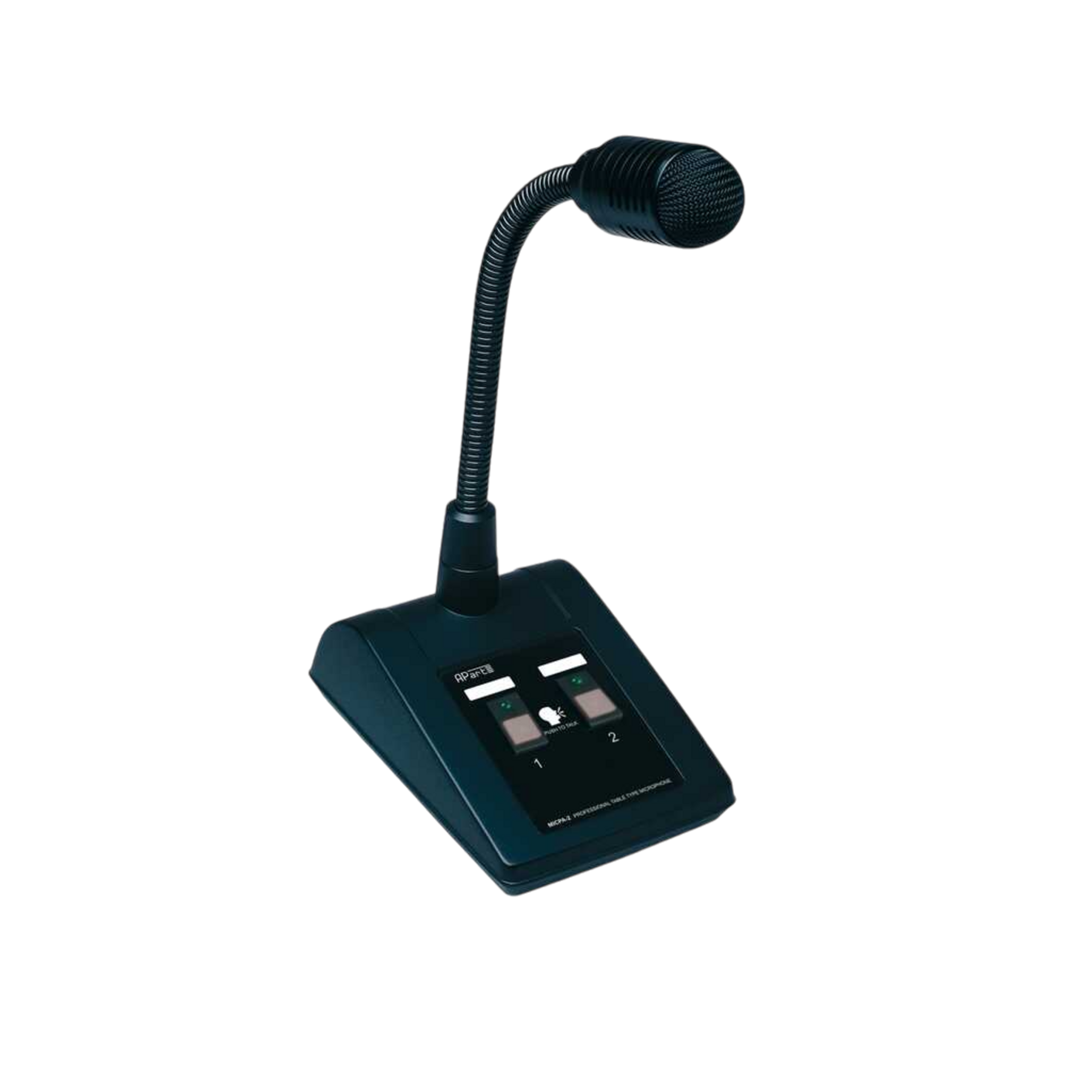 micpat-2_12261_master Biamp Commercial Audio MICPAT-2 2-Zone paging microphone with gooseneck and push to talk button per zone - obrazek 1