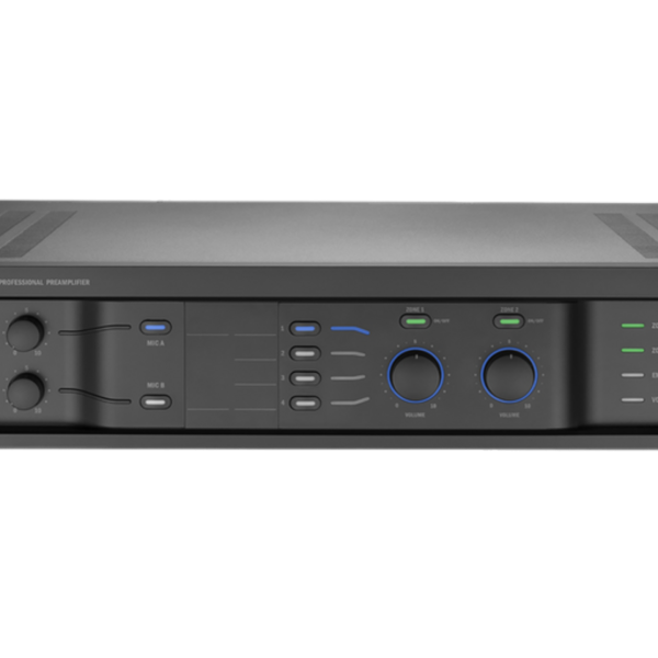 Biamp Commercial Audio PREZONE1 Stereo preamplifier/mixer with 2 stereo volume zones
