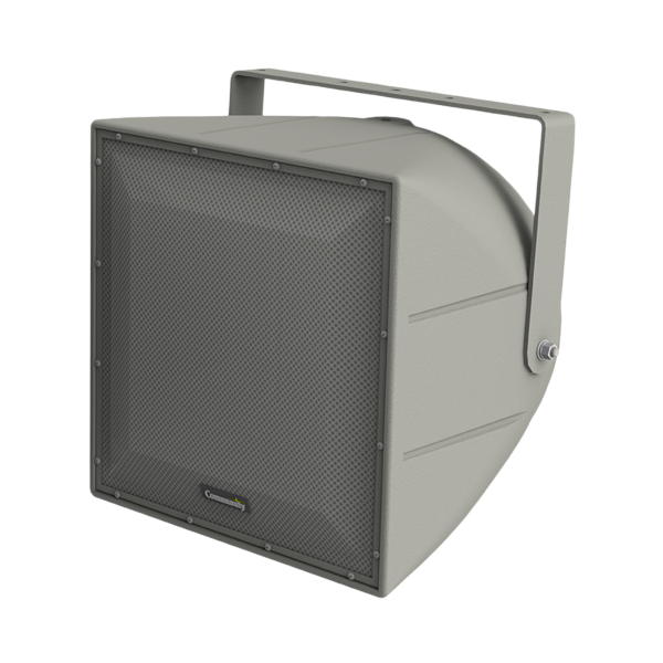 Biamp Community R.5HPT Full-range, 3-way, 12-inch, horn-loaded, 60° x 40°, 70V/100V loudspeaker, grey