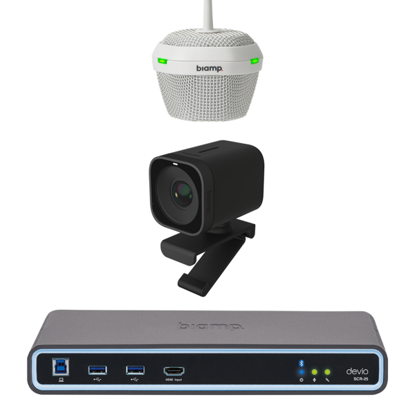 Biamp MRB-S-SCR25-C Meeting room bundle for huddle spaces / small rooms (up to 6 participants)