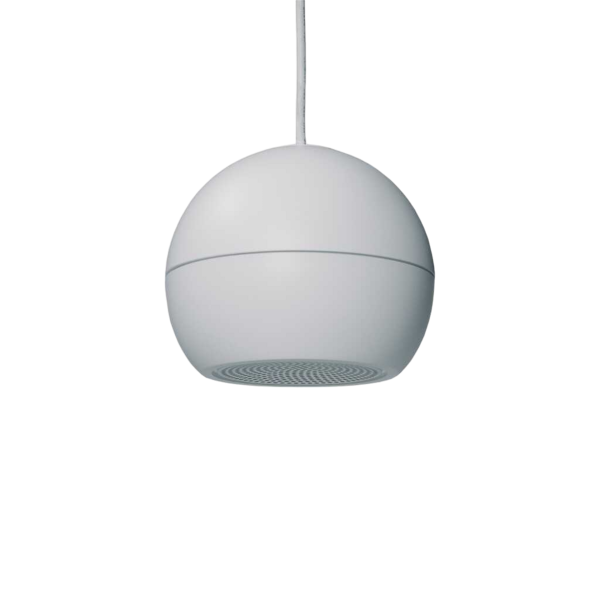Biamp Commercial Loudspeakers SPH16 White White, 5.25 inch, 100V/16W, two-way, pendant sphere loudspeaker for high ceiling installations