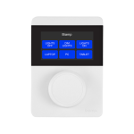Biamp Apprimo TEC-X 1000 White Networked, touch-enabled AV control pad with rotary knob