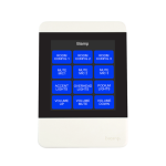 Biamp Apprimo TEC-X 2000 White Networked, touch-enabled AV control pad for Tesira systems