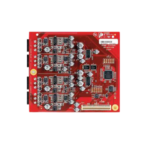 Biamp Tesira EOC-4 4-channel mic/line output card for the EX-MOD