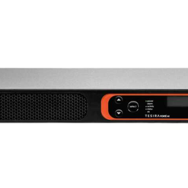 Biamp TesiraFORTÉ AI Fixed I/O DSP with 12 analog inputs, 8 analog outputs, and 8 channels configurable USB audio