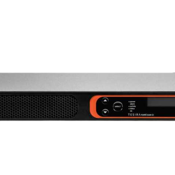 Biamp TesiraFORTÉ DAN CI Fixed I/O DSP with 12 analog inputs, 8 analog outputs, 8 channels configurable USB audio, 32 x 32 channels of Dante, and AEC technology (all 12 inputs)