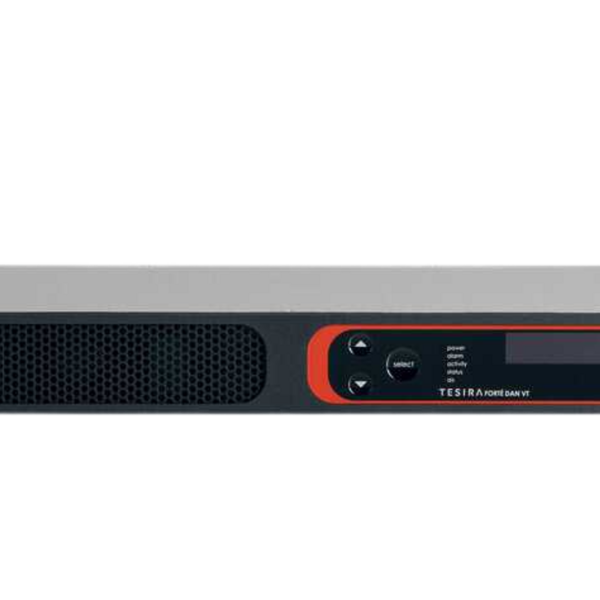 Biamp TesiraFORTÉ DAN VT4 Fixed I/O DSP with 4 analog inputs, 4 analog outputs, 8 channels configurable USB audio, 32 x 32 channels of Dante, AEC technology (all 4 inputs), 2-channel VoIP, and standard FXO telephone interface