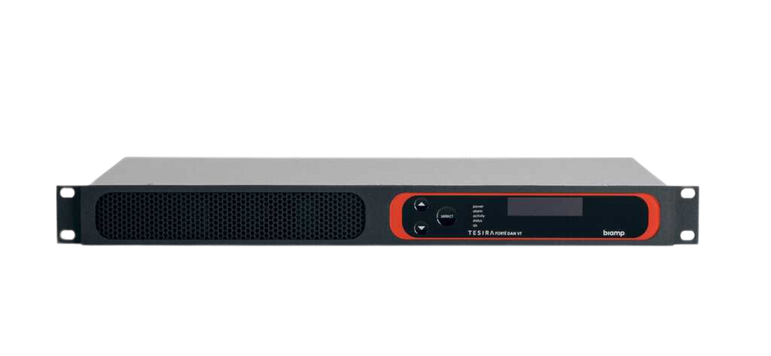 tesira-forte-dan-vt-front_1762_preview-Photoroom_12137_master Biamp TesiraFORTÉ DAN VT4 Fixed I/O DSP with 4 analog inputs, 4 analog outputs, 8 channels configurable USB audio, 32 x 32 channels of Dante, AEC technology (all 4 inputs), 2-channel VoIP, and standard FXO telephone interface - Image 1