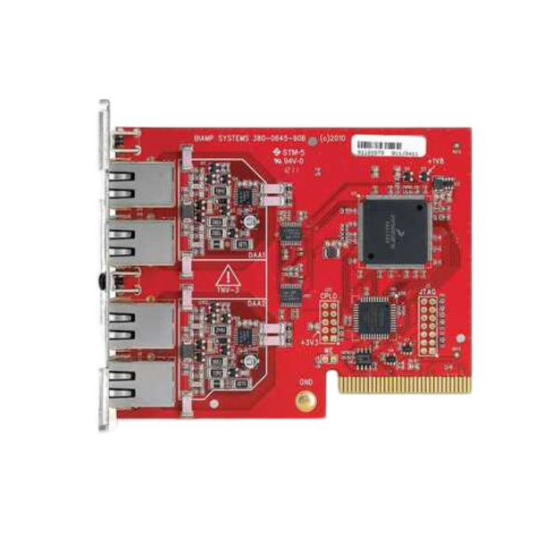 Biamp Tesira STC-2 Tesira 2 line POTS telephone interface card for use in Tesira SERVER and Tesira SERVER-IO devices
