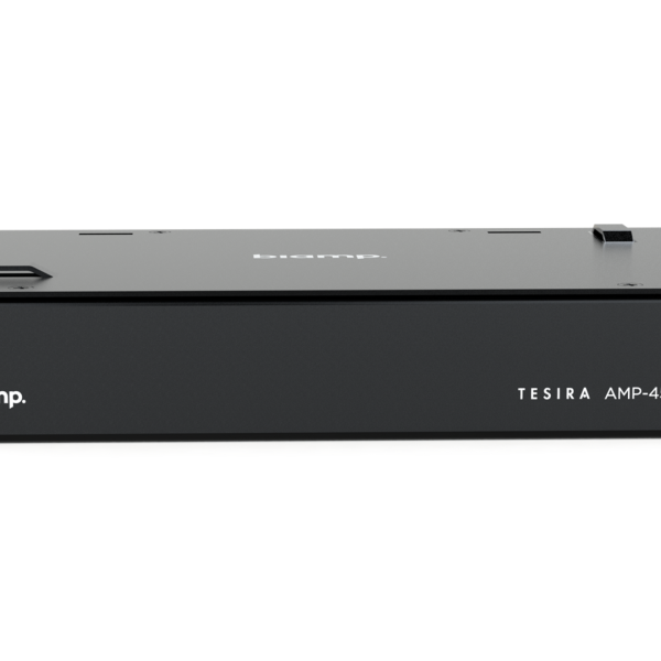 Biamp Tesira AMP-450BP The Tesira AMP-450BP is an AVB/TSN enabled, 4-channel amplifier with PoE+ for use with the Desono C-IC6 ceiling speakers.