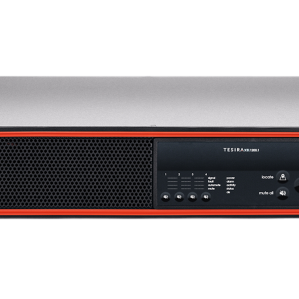 Biamp TesiraXEL 1200.1 AVB/TSN enabled, digital networked, 1200W, 4-channel amplifier