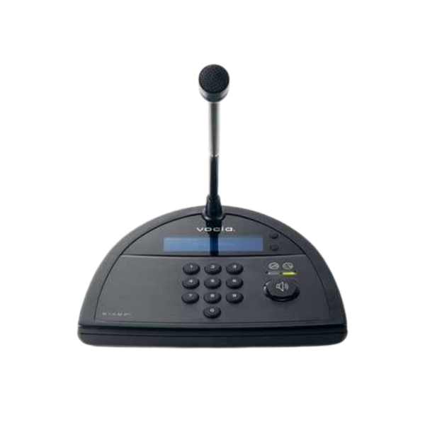 Biamp Vocia DS-10 Vocia desktop-mounted paging station, 10 buttons with handheld microphone
