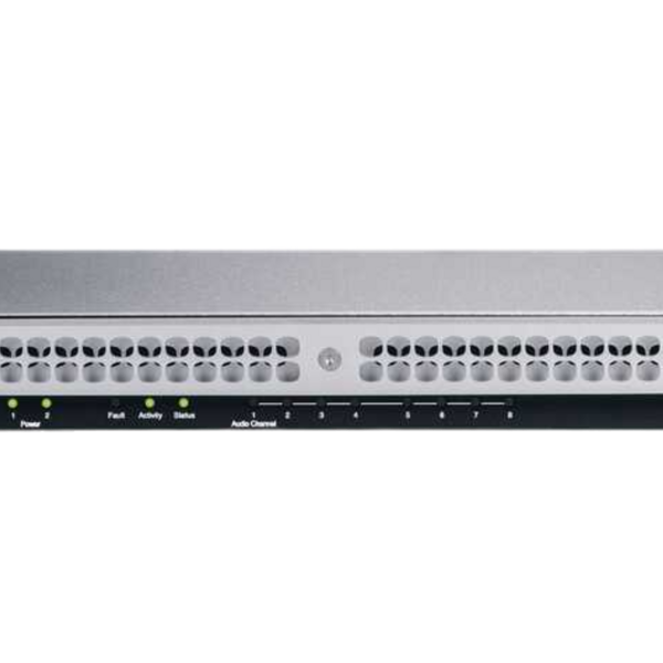 Biamp Vocia VI-8 Input device with 8 analog mic/line inputs, allows live audio paging within the Vocia platform