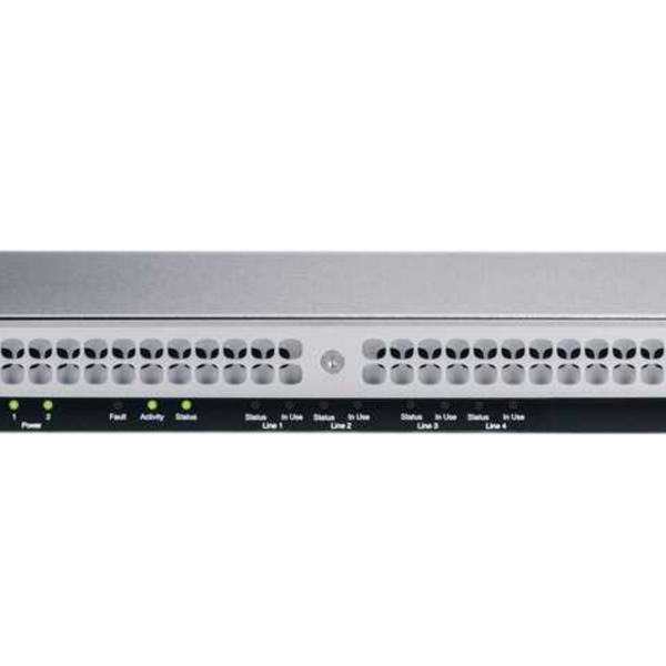 Biamp Vocia VOIP-1-4 Acts as a SIP end point allowing a direct connection to an existing VoIP call manager and supports redundant power via dual 24V DC inputs (power supply included)