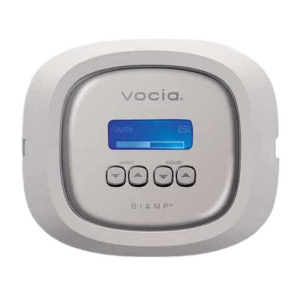 Biamp Vocia WR-1 Wall-mount, networked PoE Background Audio & Music control panel