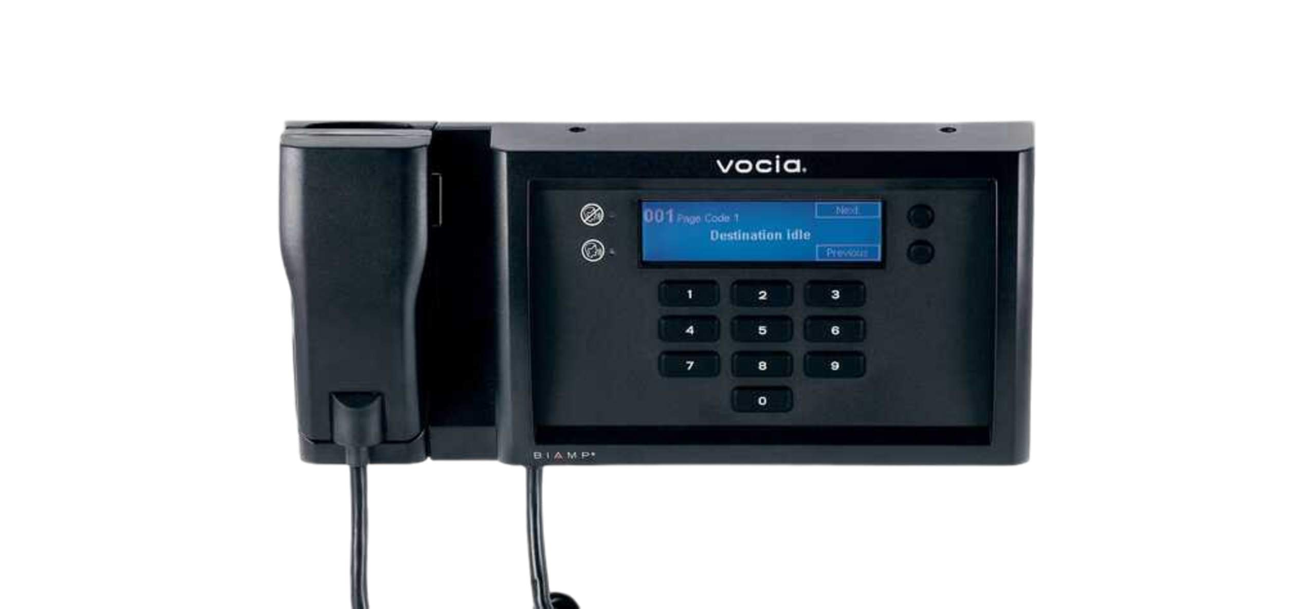 vocia-ws-10_12422_master Biamp Vocia WS-10 Wall-mount paging station, 10 buttons with hand-held microphone - obrazek 1