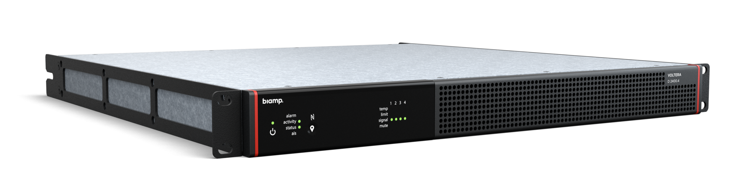 Biamp Voltera D 2400.4 Four-channel amplified loudspeaker controller, 2400 watts total power - Image 2